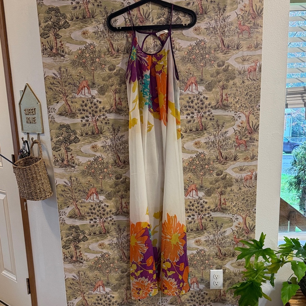 Floral Maxi see through Dress